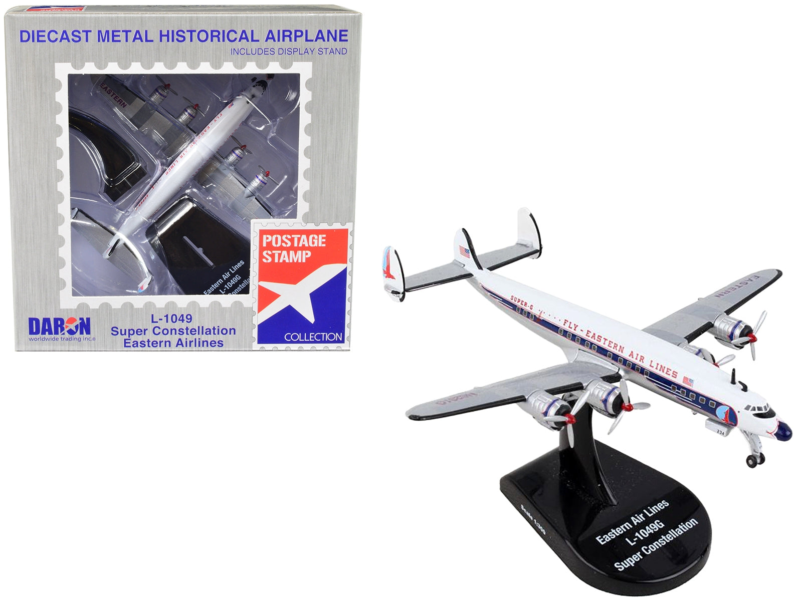 Lockheed L-1049 Super Constellation Commercial Aircraft "Eastern Airlines" 1/300 Diecast Model Airplane by Postage Stamp - Premium Aircrafts and War Planes from Postage Stamp - Just $57.31! Shop now at Rapidvehicles