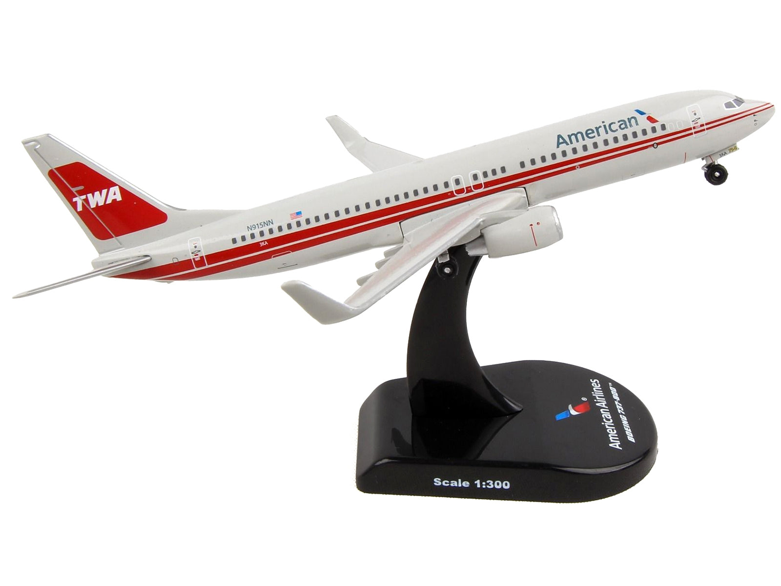 Boeing 737-800 Commercial Aircraft "American Airlines - TWA Heritage" (N915NN) 1/300 Diecast Model Airplane by Postage Stamp - Premium Boeing from Postage Stamp - Just $45.99! Shop now at Rapidvehicles