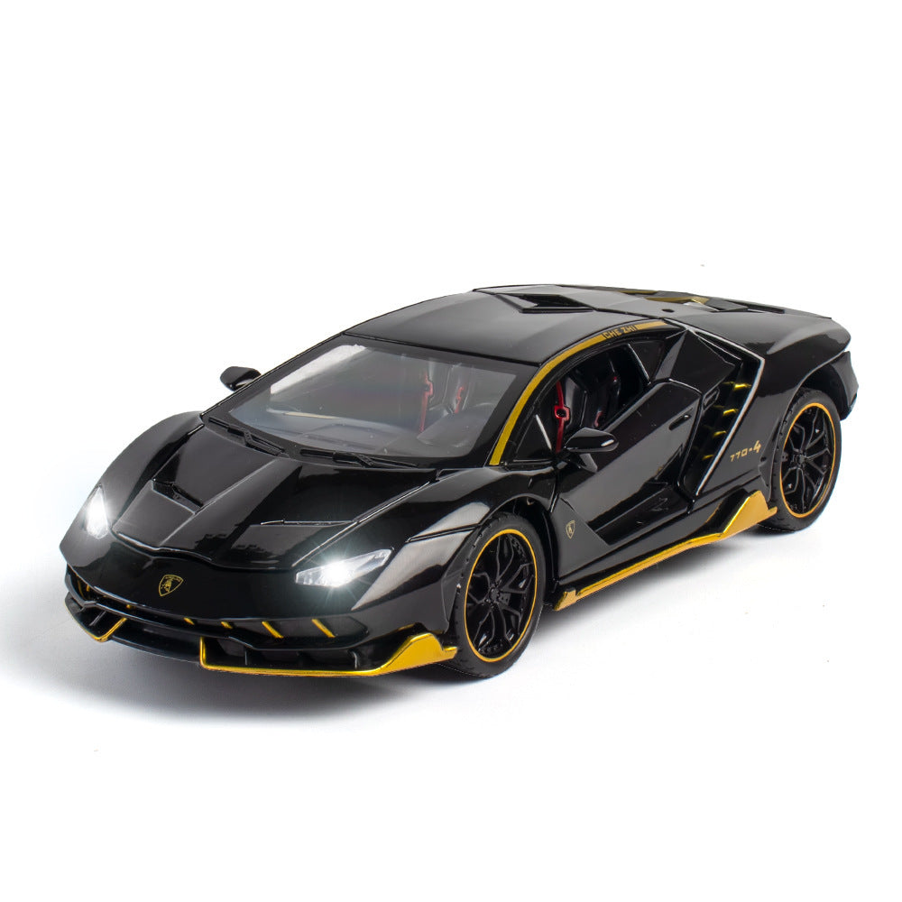 Simulate 1:24 Alloy Sports Car Model Toy for Lamborghini LP770 yellow - Premium Classic Toys from Rapidvehicles - Just $36.99! Shop now at Rapidvehicles