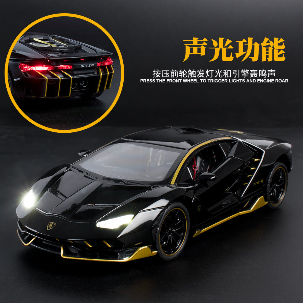 Simulate 1:24 Alloy Sports Car Model Toy for Lamborghini LP770 yellow - Premium Classic Toys from Rapidvehicles - Just $36.99! Shop now at Rapidvehicles