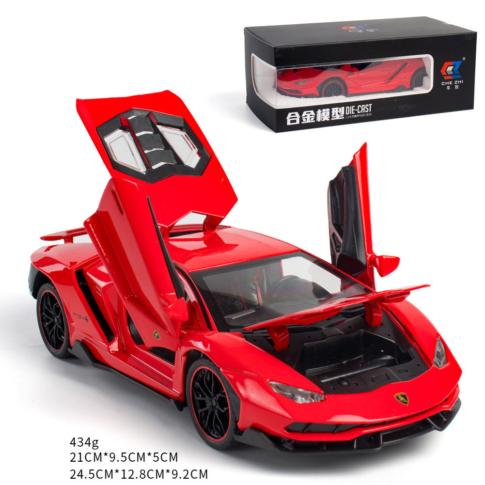 Simulate 1:24 Alloy Sports Car Model Toy for Lamborghini LP770 red - Premium Classic Toys from Rapidvehicles - Just $36.99! Shop now at Rapidvehicles