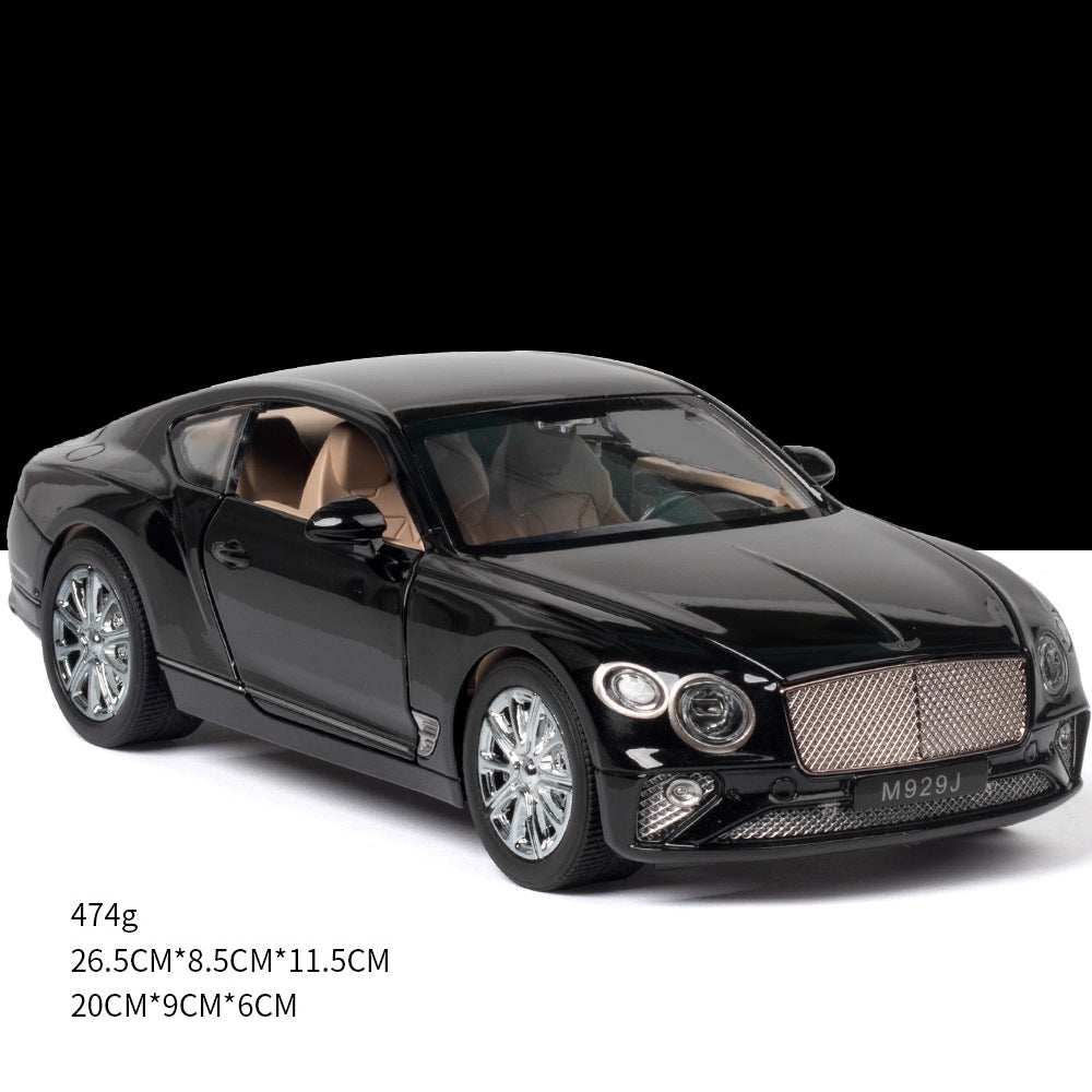 Simulate 1:24 Alloy Car Toy with Sound Light Door Opened Model for Bentley black - Premium Classic Toys from Rapidvehicles - Just $35.99! Shop now at Rapidvehicles