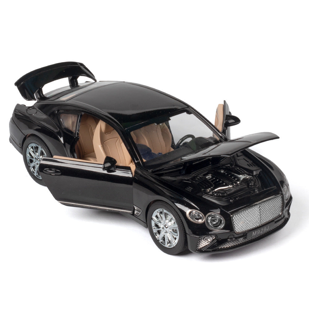 Simulate 1:24 Alloy Car Toy with Sound Light Door Opened Model for Bentley black - Premium Classic Toys from Rapidvehicles - Just $35.99! Shop now at Rapidvehicles