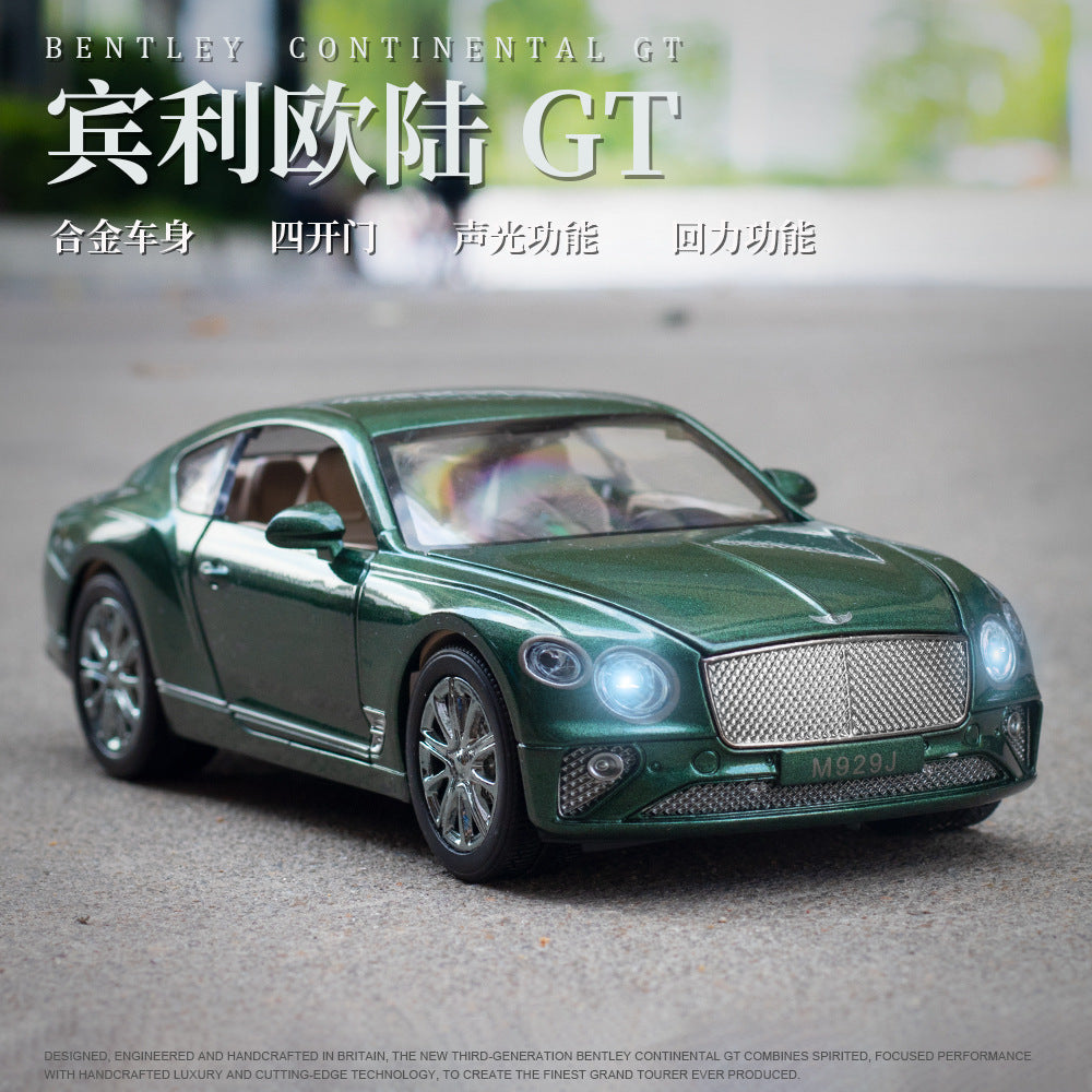 Simulate 1:24 Alloy Car Toy with Sound Light Door Opened Model for Bentley green - Premium Classic Toys from Rapidvehicles - Just $35.99! Shop now at Rapidvehicles