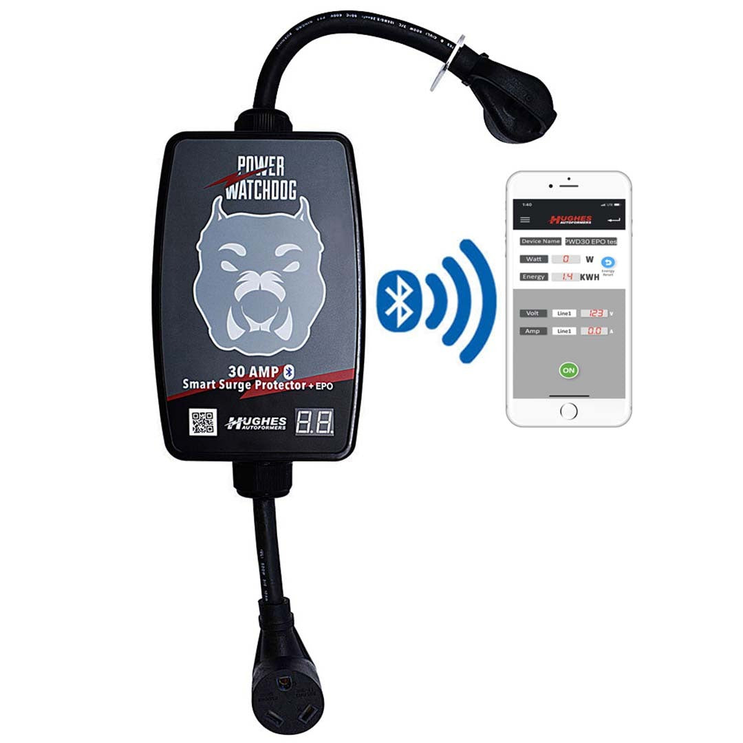 Hughes Power Watchdog RV Bluetooth Portable Surge Protector with EPO - 30 Amp - Premium RV Parts & Access from HUGHESAUTO - Just $288.99! Shop now at Rapidvehicles