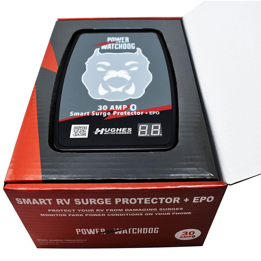 Hughes Power Watchdog Bluetooth Hardwired Surge Protector with EPO - 30 Amp - Premium RV Parts & Access from HUGHESAUTO - Just $264.99! Shop now at Rapidvehicles