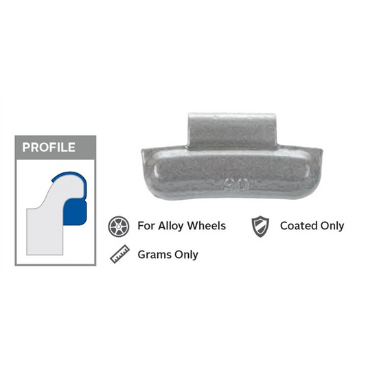 Coated Mag Weight (Box of 25) - Premium Wheel Weights from Wegmann Automotive - Just $38.32! Shop now at Rapidvehicles