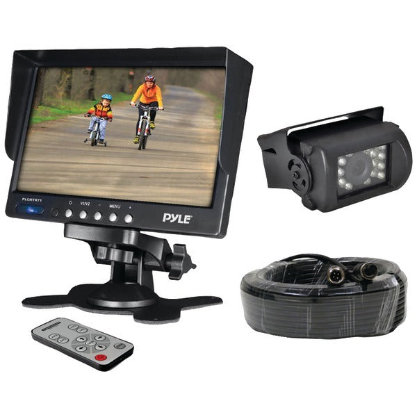 Pyle PLCMTR71 Commercial-Grade Backup Camera System with 7" Monitor and Weatherproof Camera with IR Night Vision - Premium Backup Cameras & Accessories from PYLE(R) - Just $135.99! Shop now at Rapidvehicles