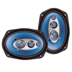 Pyle PL6984BL Blue Label 6-Inch x 9-Inch 400-Watt-Max 4-Way Coaxial Speakers - Premium Car Speakers from PYLE(R) - Just $75.99! Shop now at Rapidvehicles