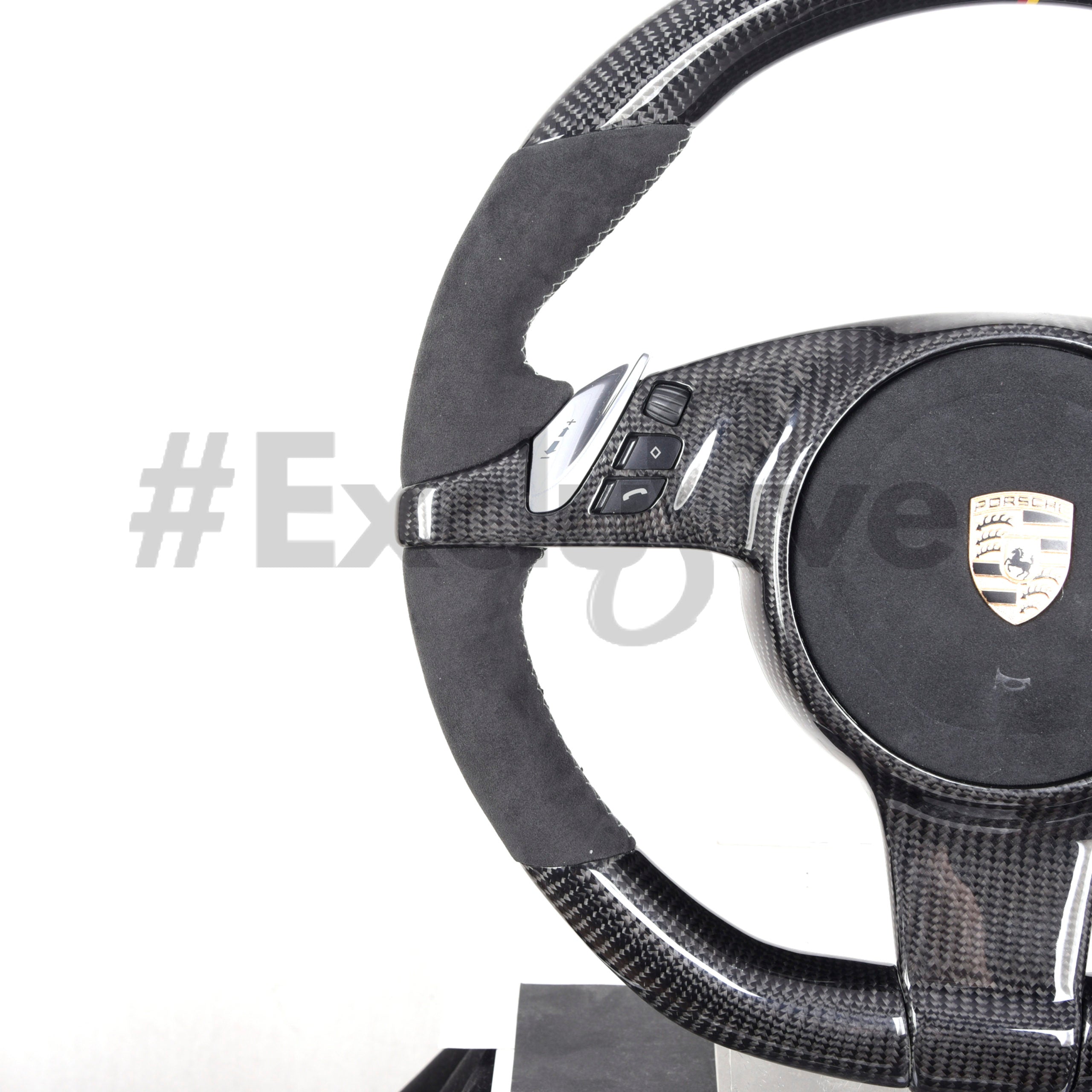 2009-2016  Porsche 911 (991.1) / Boxster (987.2 981) / Cayman (981) / Cayenne (958) / Panamera (970) PDK    Custom Steering Wheel by Exclusive Steering