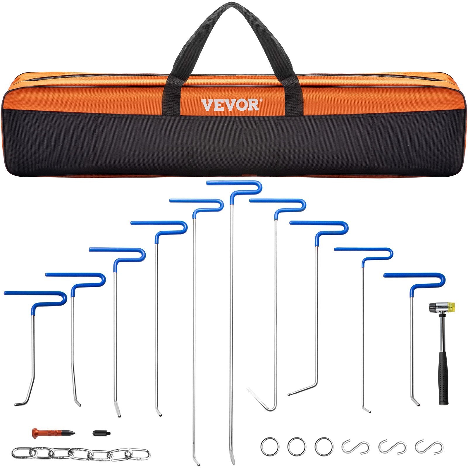 VEVOR Rods Dent Removal Kit, 20 Pcs Paintless Dent Repair Rods, Stainless Steel Dent Rods, Whale Tail Dent Repair Tools, Professional Hail Dent Removal Tool For Minor Dents, Door Dings And Hail Damage - Premium Dent Repair Kit from VEVOR - Just $87.99! Shop now at Rapidvehicles