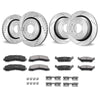 VEVOR Drilled Slotted Front&Rear Brake Rotors Pads Kit for 2012-2020 Ford F-150 - Premium brake rotor kit from VEVOR - Just $376.99! Shop now at Rapidvehicles