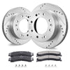 VEVOR Drilled and Slotted Front Brake Rotors Pads Kit for Chevy Silverado GMC - Premium brake rotor kit from VEVOR - Just $261.99! Shop now at Rapidvehicles