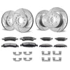 VEVOR Drilled Slotted Front Rear Brake Rotors Pads Kit for Chevy Silverado GMC - Premium brake rotor kit from VEVOR - Just $313.99! Shop now at Rapidvehicles