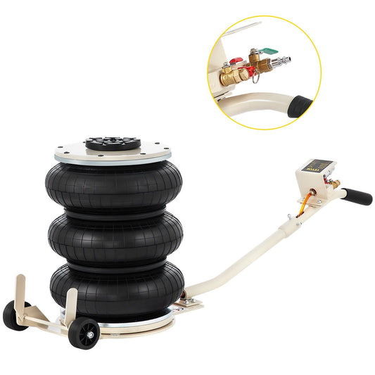 VEVOR Pneumatic Jack, 5 Ton/11023 lbs Triple Bag Air Jack, - Premium Pneumatic Car Jack from VEVOR - Just $172.01! Shop now at Rapidvehicles