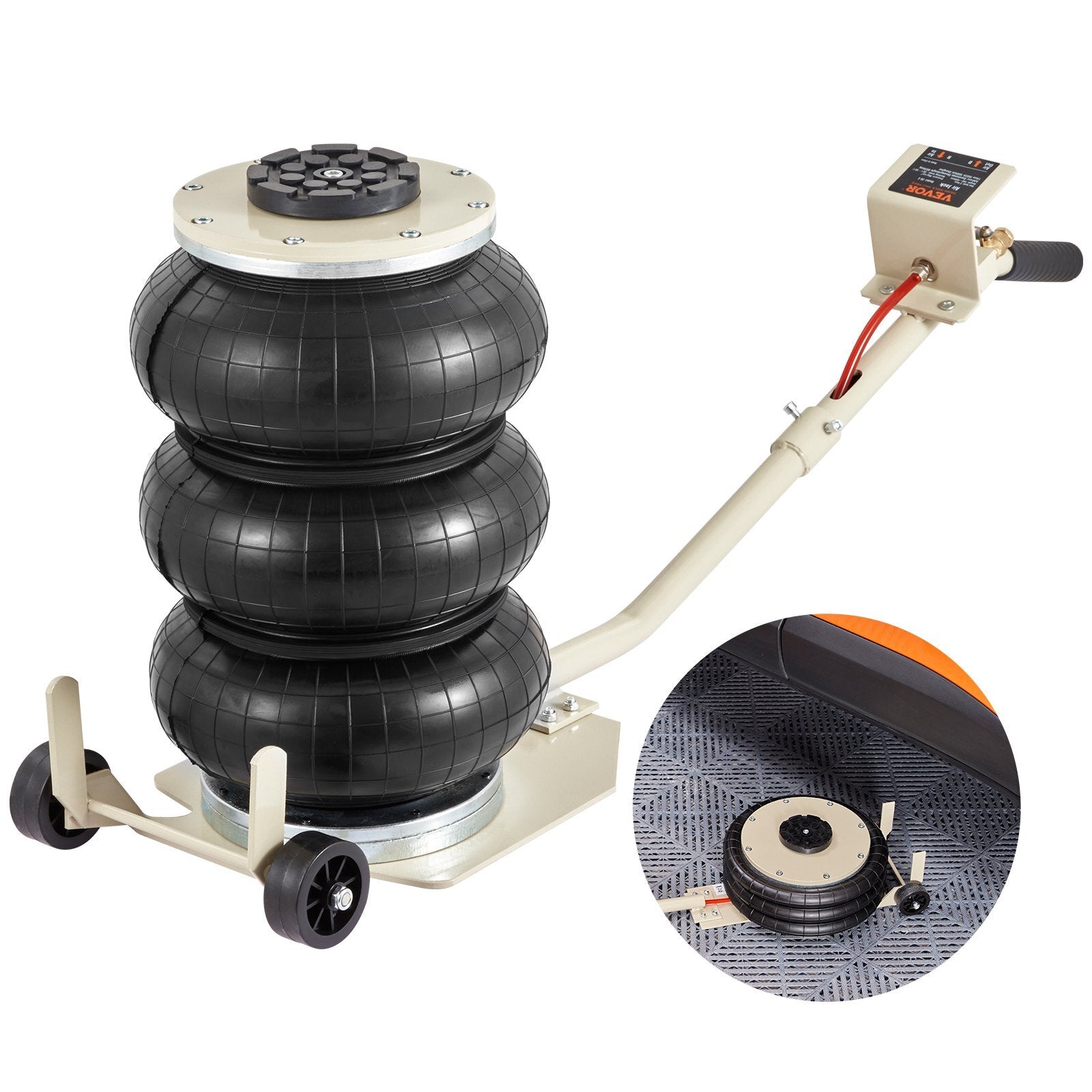 VEVOR Triple Bag Air Jack 3 Ton/6600 lbs Pneumatic Jack for Car SUV Lifting - Premium Pneumatic Car Jack from VEVOR - Just $109.99! Shop now at Rapidvehicles