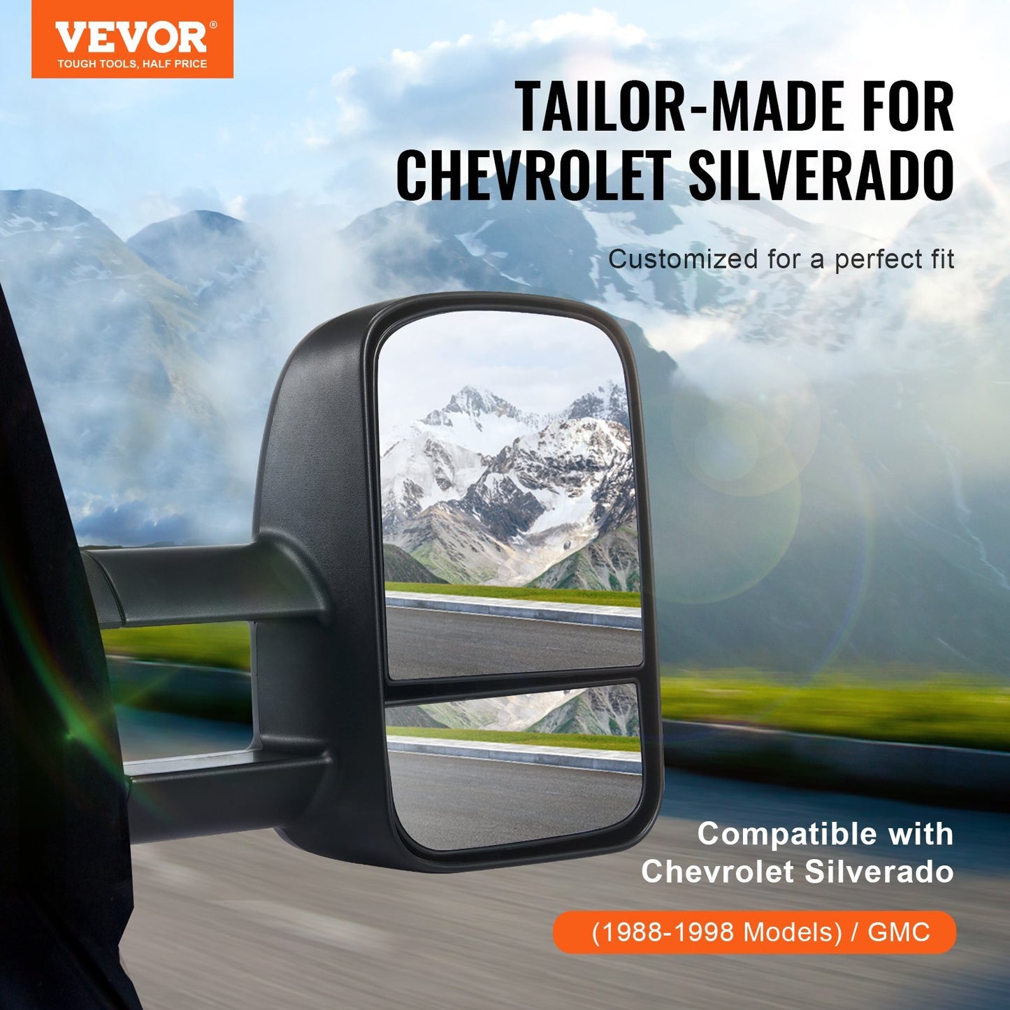 VEVOR Towing Mirrors, Left & Right Pair Set for Chevrolet - Premium Towing Mirrors from VEVOR - Just $92.79! Shop now at Rapidvehicles