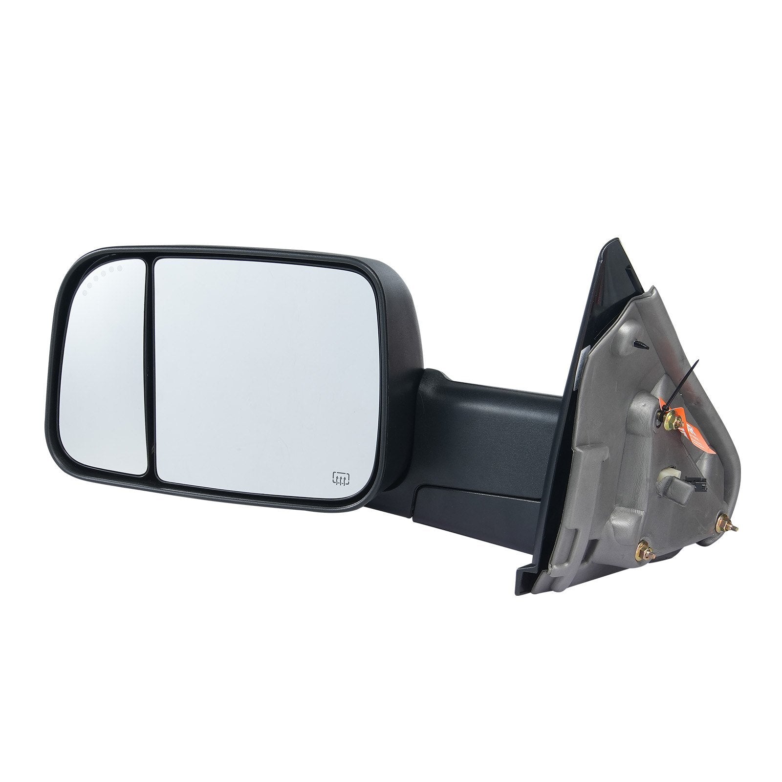 VEVOR Towing Mirrors, Left & Right Pair Set for 2002-2008 Dodge Ram 1500 2500 3500 (Partial 2009 Models), Power Heated with Signal Light & Puddle Light, Manual Controlling Flipping Folding, Black - Premium Towing Mirrors from VEVOR - Just $215.79! Shop now at Rapidvehicles