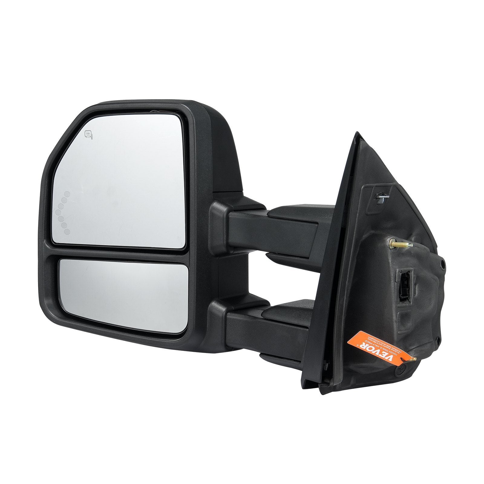 VEVOR Towing Mirrors, Left & Right Pair Set for 2015-2018 Ford F150, Power Heated with Signal Light & Puddle Light, Plane & Convex Glass, Manual Controlling Telescoping Folding, Heating Defrost, Black - Premium Towing Mirrors from VEVOR - Just $311.99! Shop now at Rapidvehicles