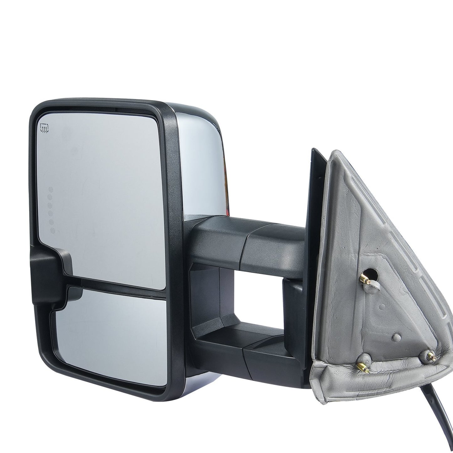 VEVOR Towing Mirrors, Left & Right Pair Set for Chevrolet Silverado (2003-2007)/GMC/Cadillac, Power Heated Tow Mirror with Signal Light, Manual Controlling Telescoping Folding, Heating Defrost, Silver - Premium Towing Mirrors from VEVOR - Just $239.69! Shop now at Rapidvehicles