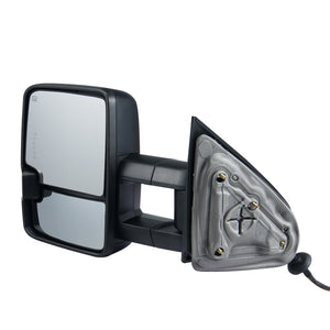 VEVOR Towing Mirrors, Left & Right Pair Set for Chevrolet Silverado (2003-2007)/GMC/Cadillac, Power Heated with Signal Light & LED Driving Light, Manual Telescoping Folding, and Heating Defrost, Black - Premium Towing Mirrors from VEVOR - Just $191.75! Shop now at Rapidvehicles