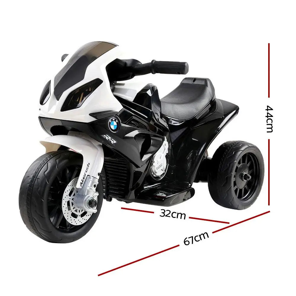 Kids Ride On Motorbike BMW Licensed S1000RR Motorcycle Car Black - Premium Tech Accessories from Ultramarine Dione - Just $132.99! Shop now at Rapidvehicles