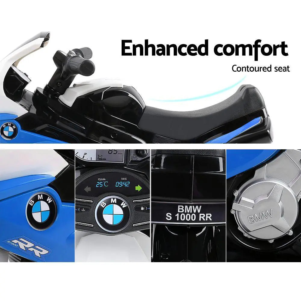 Kids Ride On Motorbike BMW Licensed S1000RR Motorcycle Car Blue - Premium Tech Accessories from Ultramarine Dione - Just $127.99! Shop now at Rapidvehicles