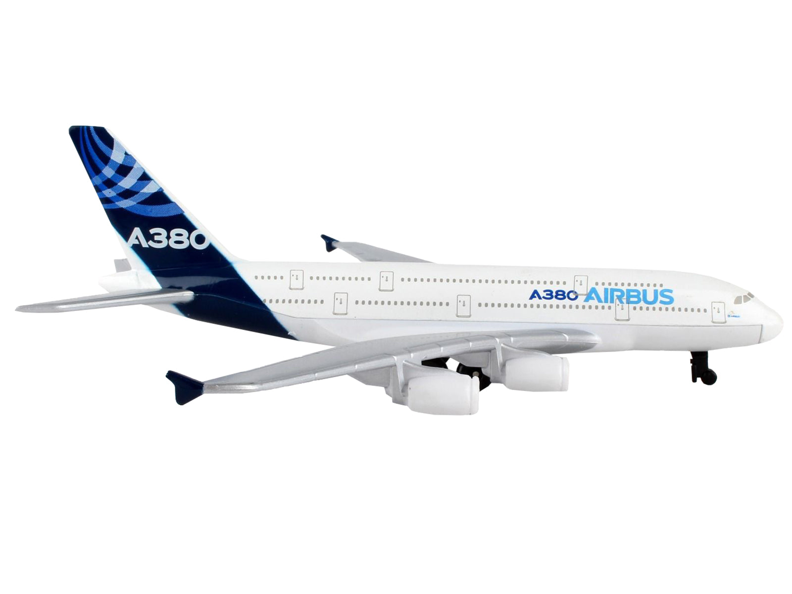 Airbus A380 Commercial Aircraft "Airbus" White with Blue Tail Diecast Model Airplane by Daron - Premium  from Daron - Just $31.99! Shop now at Rapidvehicles