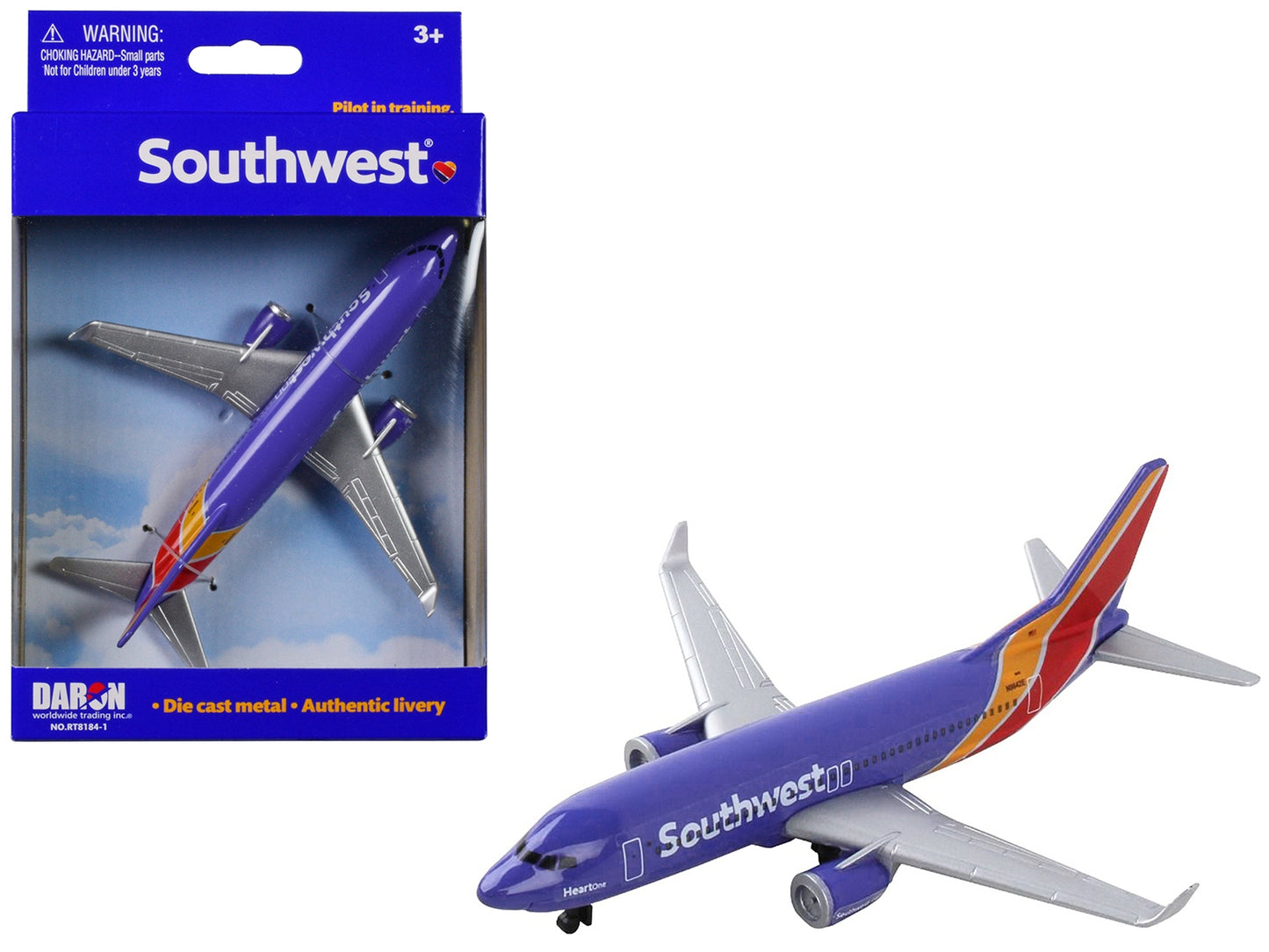 Commercial Aircraft "Southwest Airlines" (N8642E) Blue with Striped Tail Diecast Model Airplane by Daron - Premium Aircrafts and War Planes from Daron - Just $24.73! Shop now at Rapidvehicles