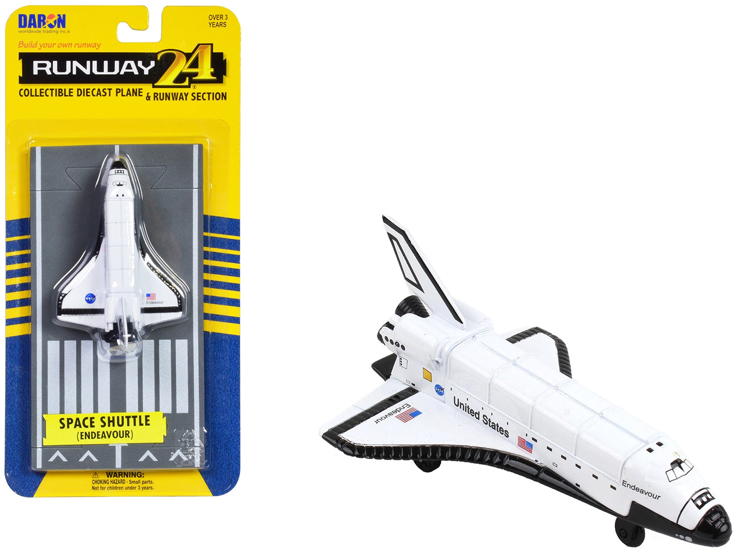 NASA "Endeavour" Space Shuttle White "United States" with Runway - Premium Other from Runway24 - Just $28.99! Shop now at Rapidvehicles