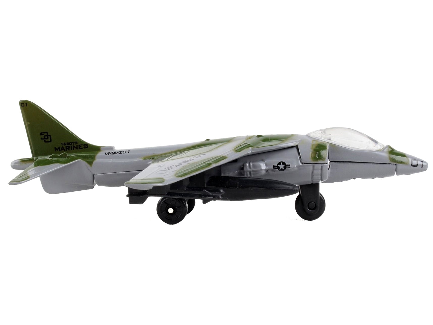 McDonnell Douglas AV-8B Harrier II Attack Aircraft Green - Premium McDonnell Douglas from Runway24 - Just $26.09! Shop now at Rapidvehicles