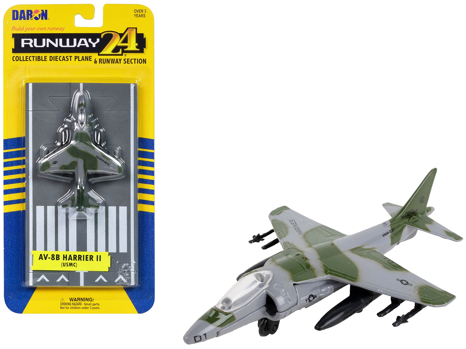 McDonnell Douglas AV-8B Harrier II Attack Aircraft Green - Premium McDonnell Douglas from Runway24 - Just $26.09! Shop now at Rapidvehicles