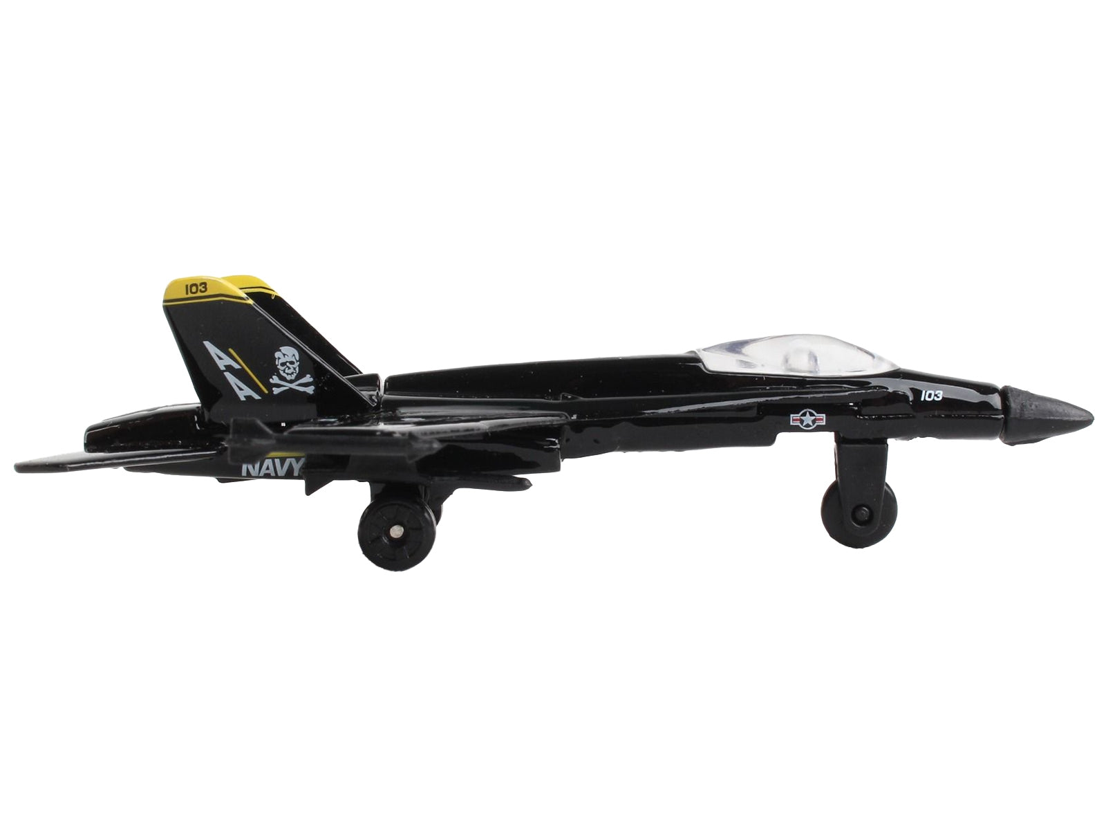 McDonnell Douglas F/A-18 Hornet Fighter Aircraft Black "United States Navy" with Runway Section Diecast Model Airplane by Runway24 - Premium McDonnell Douglas from Runway24 - Just $26.99! Shop now at Rapidvehicles