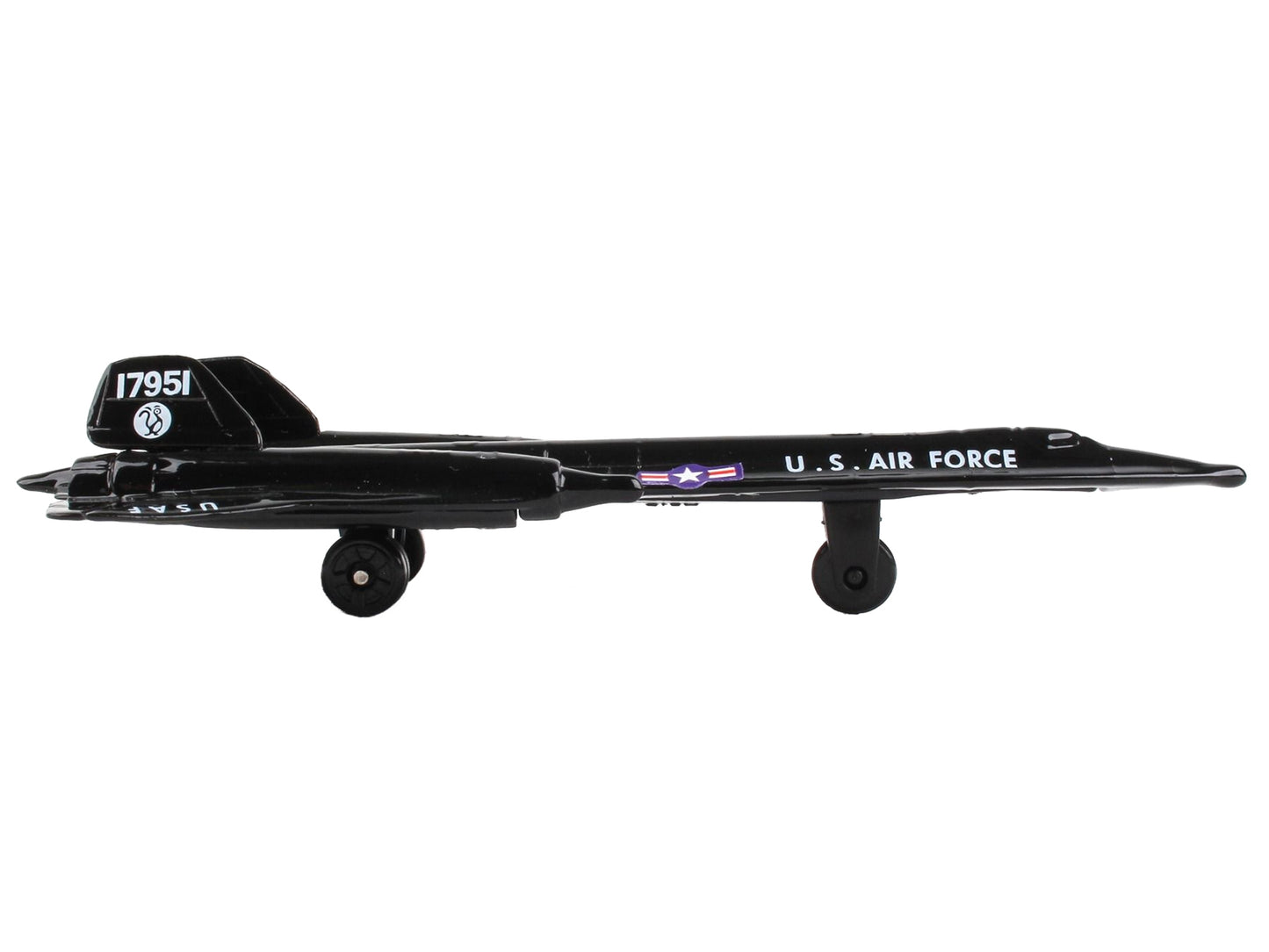 Lockheed SR-71 Blackbird Aircraft Black "United States Air Force" - Premium Lockheed from Runway24 - Just $28.99! Shop now at Rapidvehicles