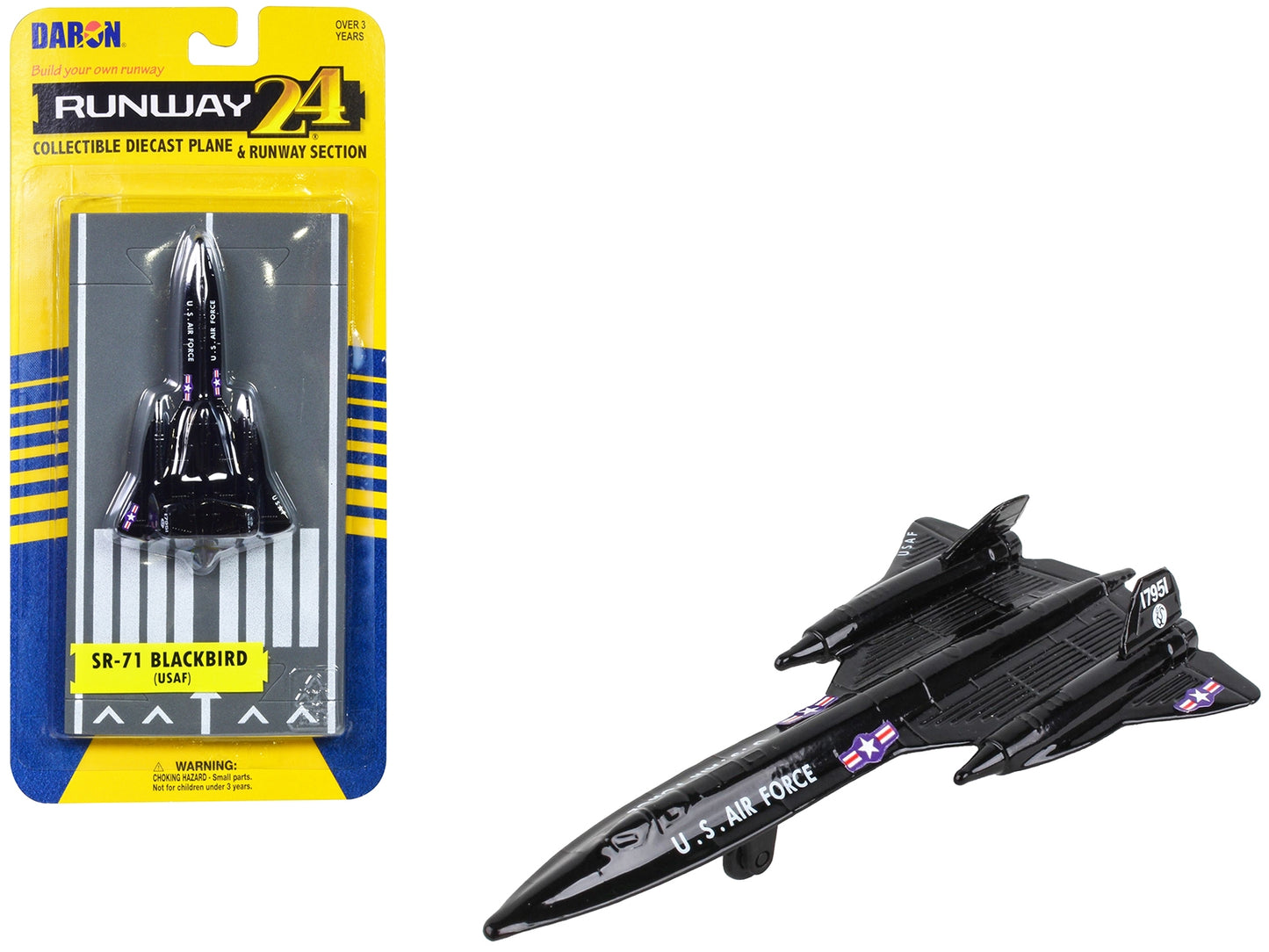 Lockheed SR-71 Blackbird Aircraft Black "United States Air Force" - Premium Lockheed from Runway24 - Just $28.99! Shop now at Rapidvehicles