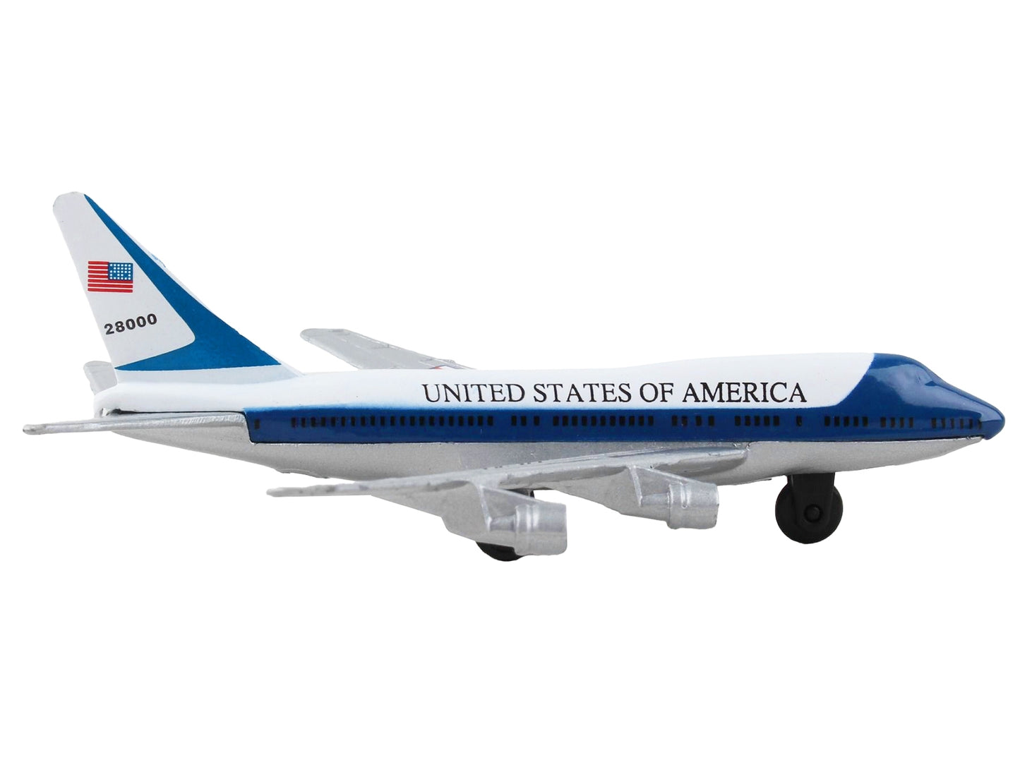 Boeing VC-25 Aircraft White and Blue "United States of America - - Premium Boeing from Runway24 - Just $23.45! Shop now at Rapidvehicles