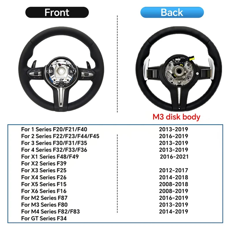 For BMW M Series Steering Wheel F10 F11 F20 F21 F30 F31 F34 F32 F33 F36 F23 M3 M5 M6 E90 E70 Steering Wheel Car Accessories Part