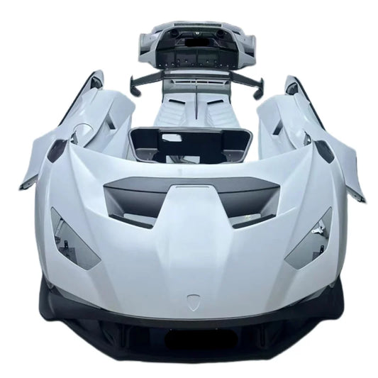 Used for Lamborghini Huracan LP610 LP580 EVO STO Style Dry Carbon Fiber Front and Rear Bumper Side Skirts Hood and Body Kit