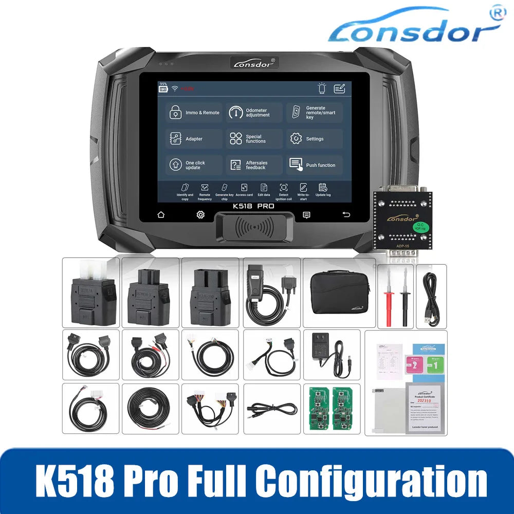 Lonsdor K518 Pro Full Configuration Global Version All In One Key Programmer with 2 Years Free Update Time