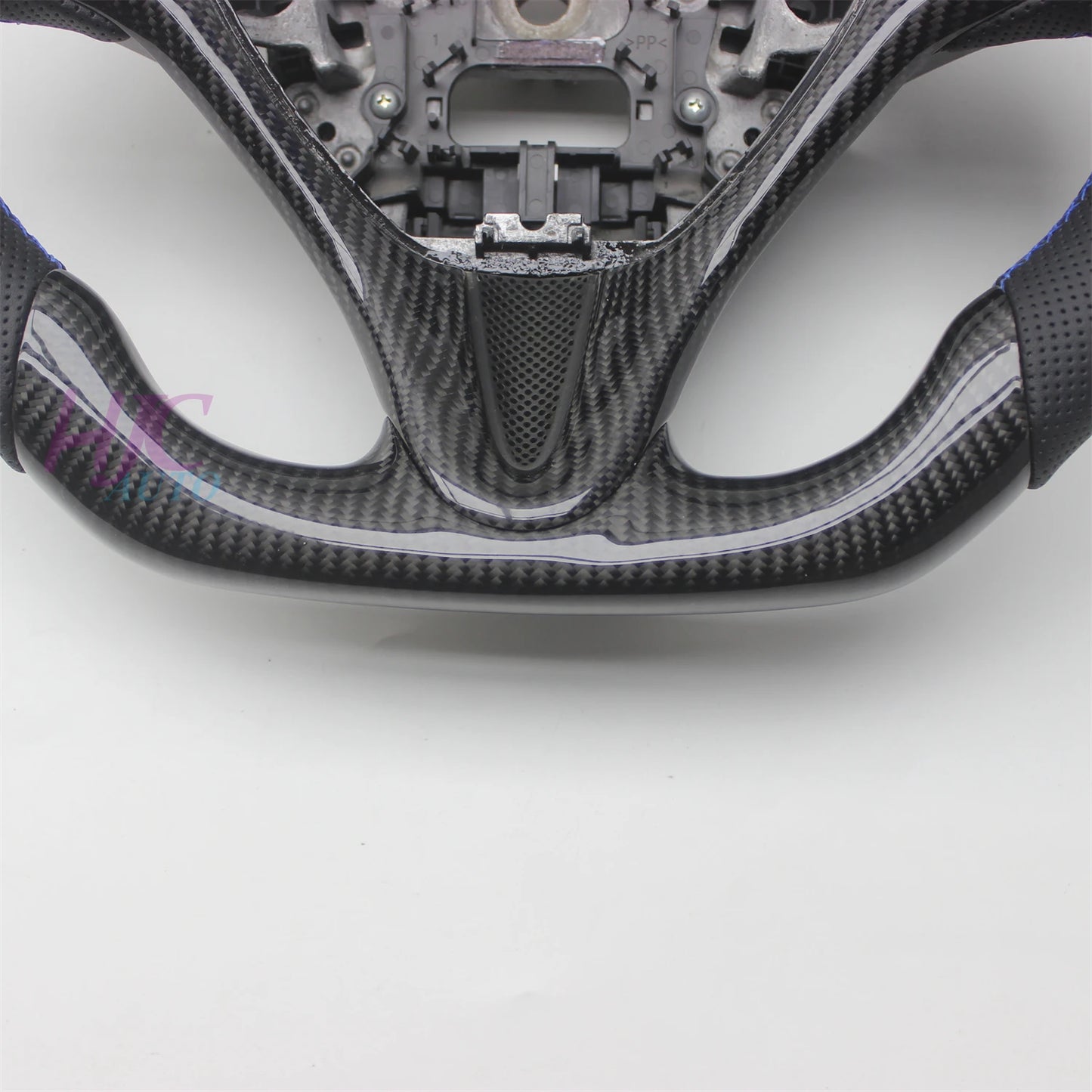 For Honda Civic 2006-2011 8TH GEN 8 Real Carbon Fiber Leather Steering Wheel