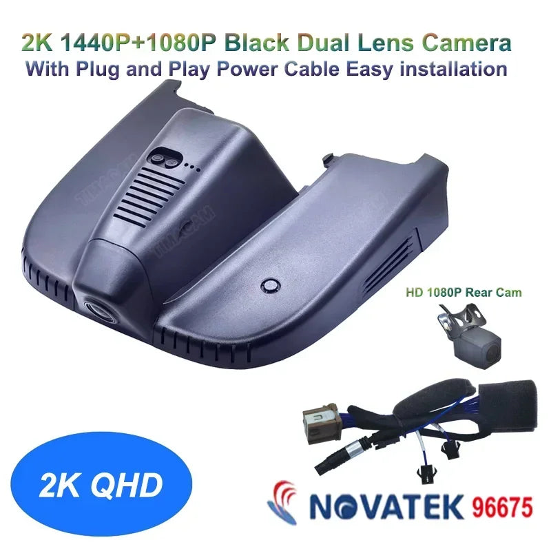 TIMACAM 4K Dash Cam 2K Car DVR Camera for ALFA ROMEO Stelvio Quadrifoglio Giulia Quadrifoglio GTA Veloce 2016-2023 Easy Install