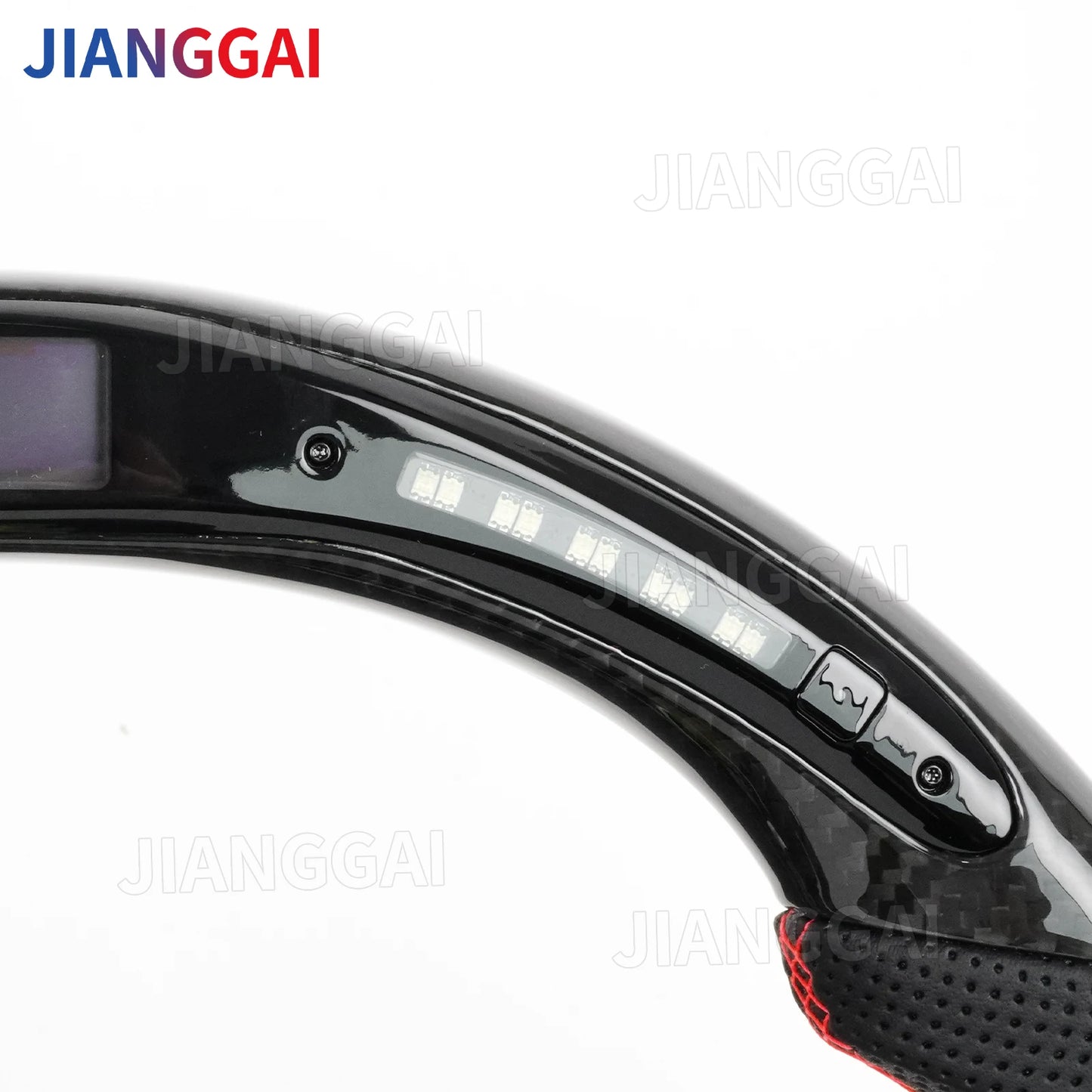 LED Carbon Fiber Steering Wheel For Dodge Challenger Charger Durango HELLCAT 2015-2020 Jeep Grand Cherokee SRT 2014-2020