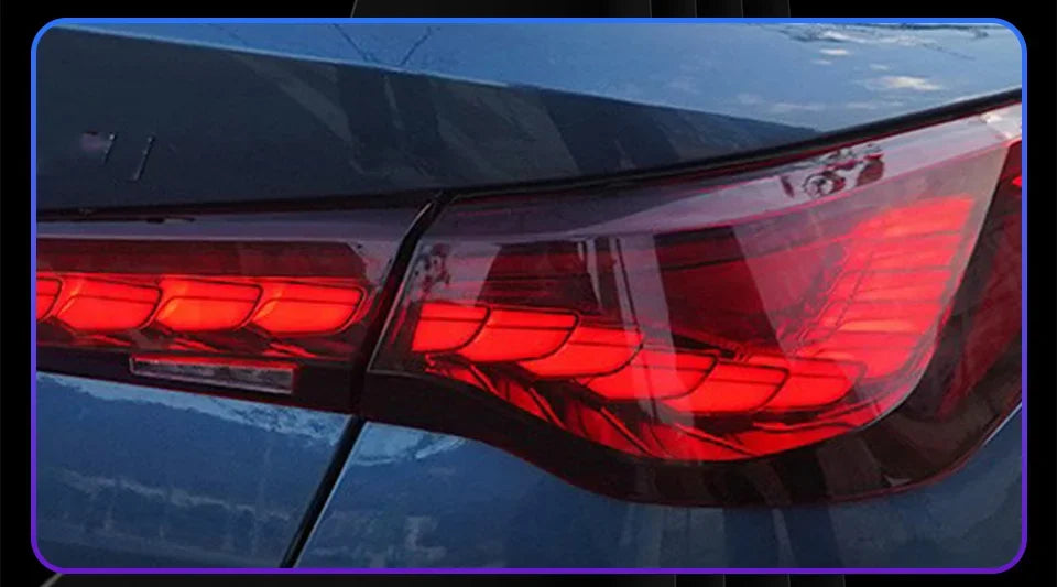 Car Taillights for Bmw 4 Series 2020-2023 Led Auto Back Lamps Assembly Upgrade Dragon Scale Design Style Turn Signal Accessories