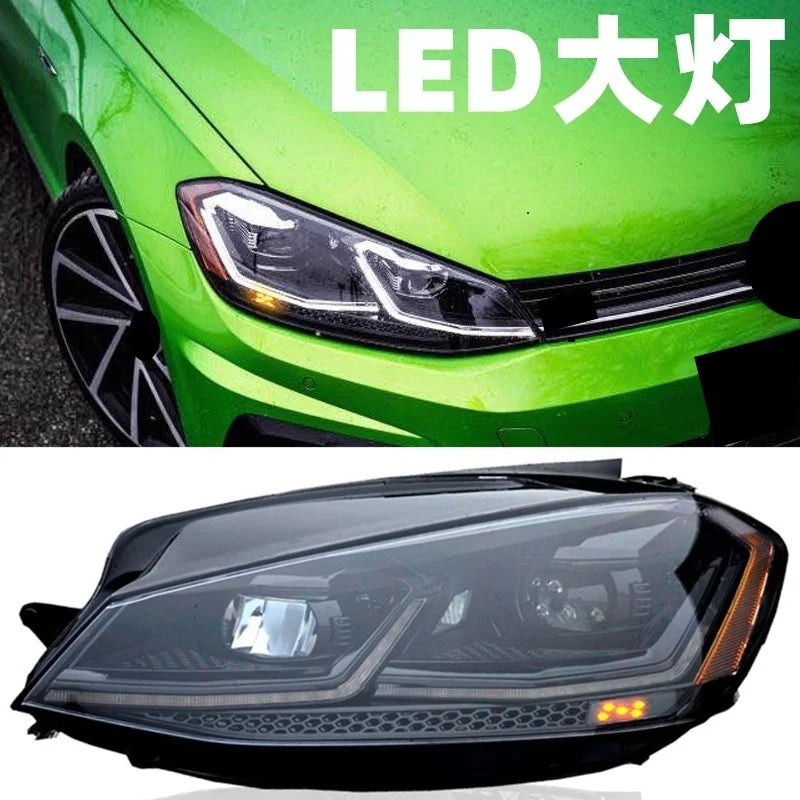 Headlight for Volkswagen vw Golf 7.5 14-20 Modified LED Head Lamp Dynamic Signal Lens Automotive Accessories
