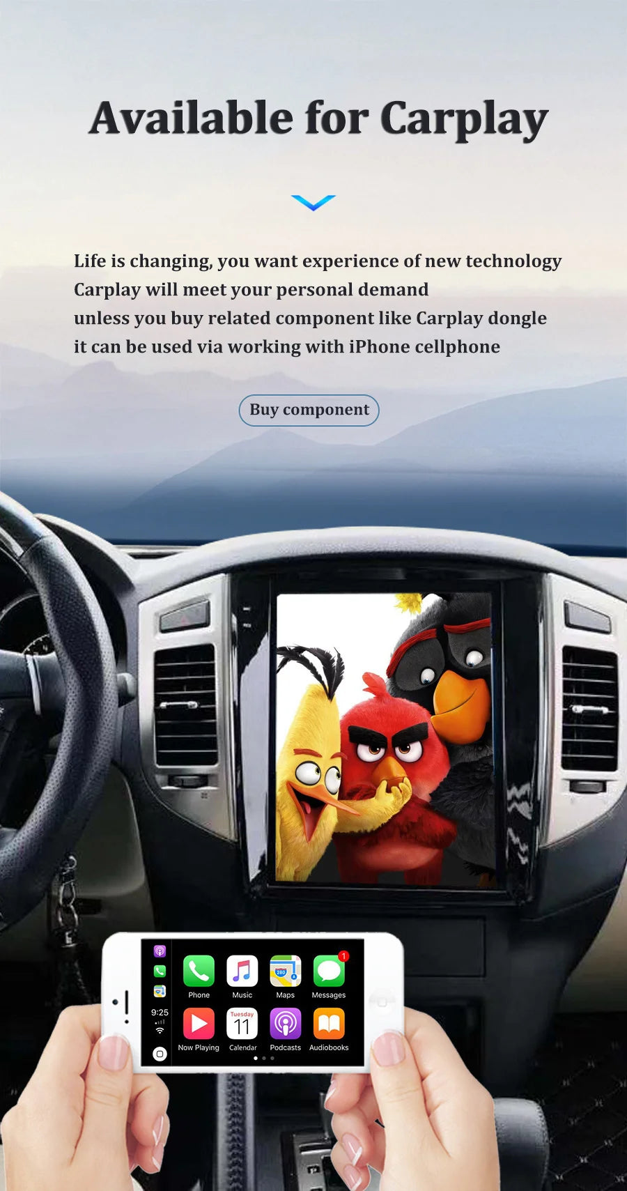 Carplay For Dodge Durango 2012 - 2019 Android13 Car Stereo Car Radio with touch Screen Radio Player Car GPS Navigation Head Unit