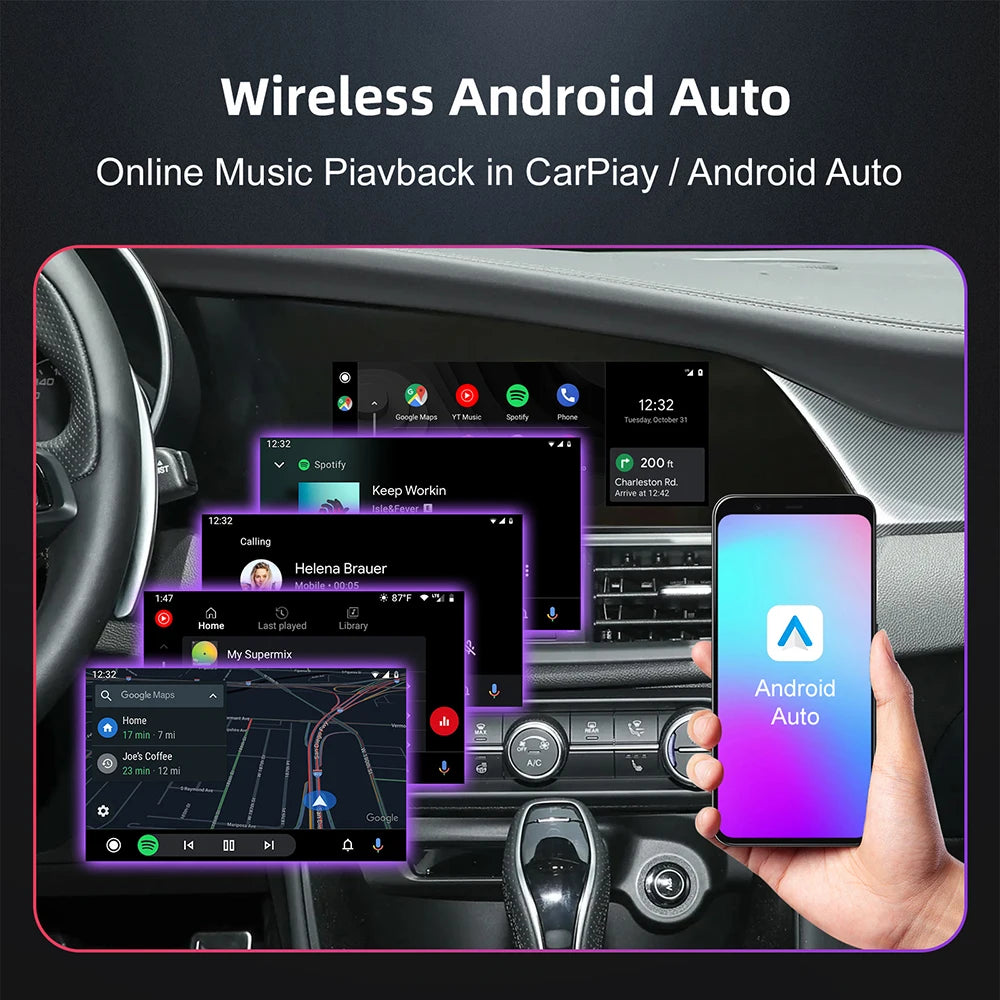 Wireless CarPlay Android Auto Retrofit Kit Decoder Box For Alfa Romeo Giulia Stelvio CarPlay Interface 2017-2020
