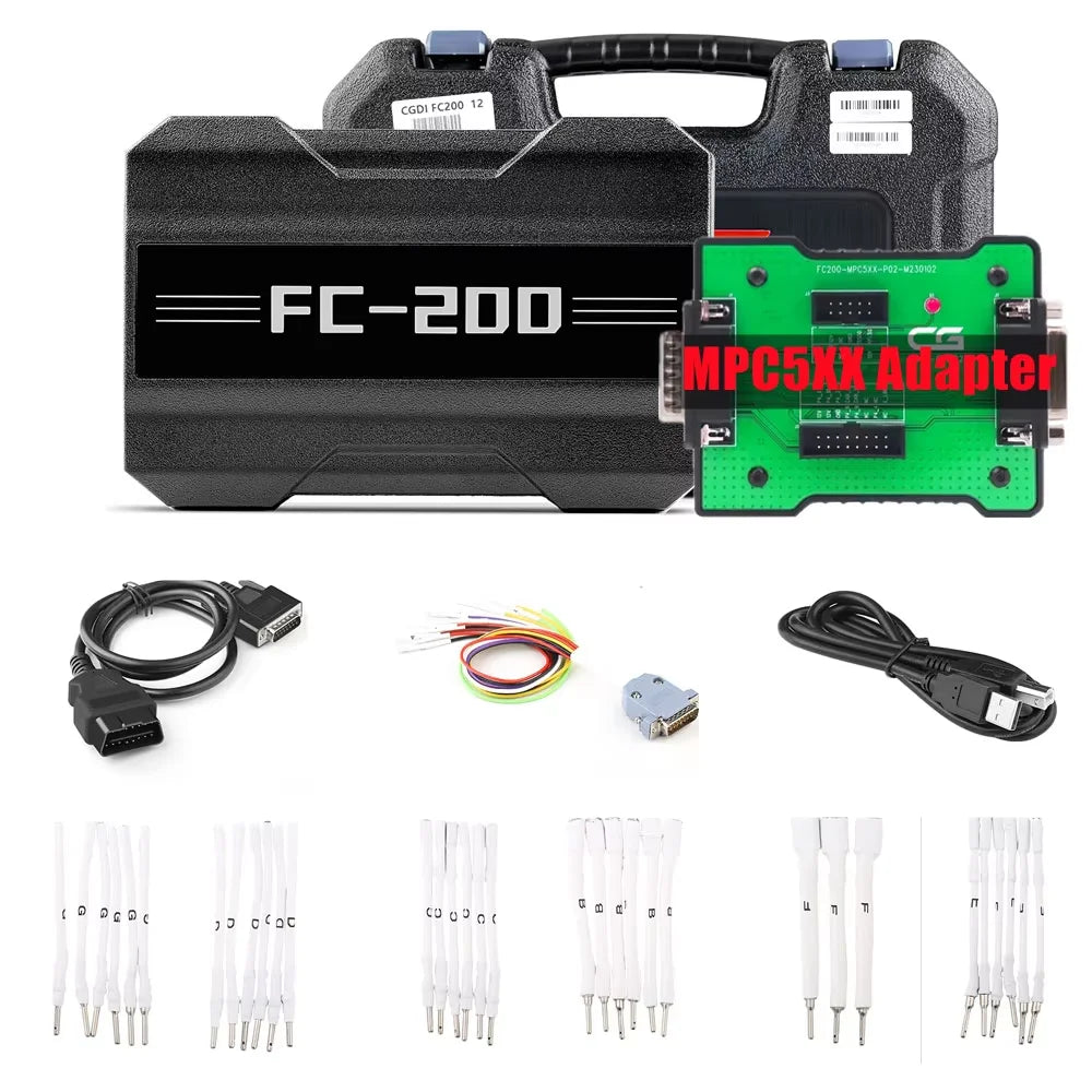 CG CGDI FC200 ECU Programmer Full Version with 6HP 8HP/MSV90/N55/N20/B48/B58 and MPC5XX Adapter Set for EDC16/ME9.0