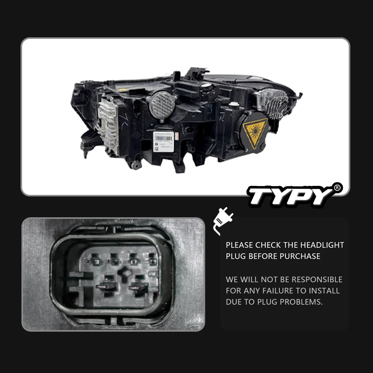 TYPY Car Lights For BMW X5 G05 2019-2022 Headlight LED Projetor head Lamp Daytime Running Light Automotive Accessories