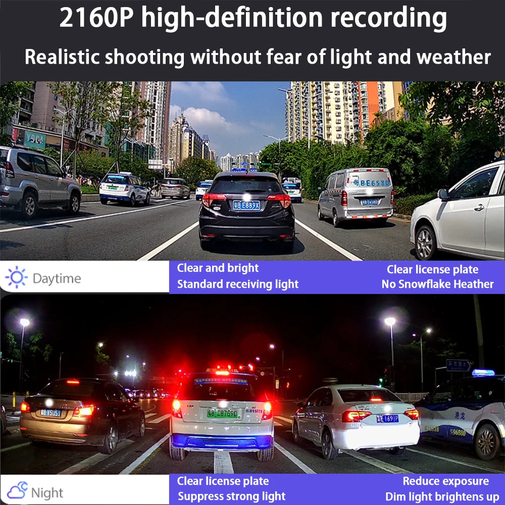 AutoBora 4K 2160P Plug and Play UHD Car Dash Cam DVR Camera Night Vision for Alfa Romeo Stelvio 949 Giulia 952 2016-2025