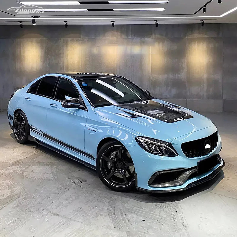 Suitable For Mercedes-Benz C-Class W205 C63 Coupe Modified Carbon Fiber Front Lip Front Shovel Side Skirt Tail Rear Lip Spoiler